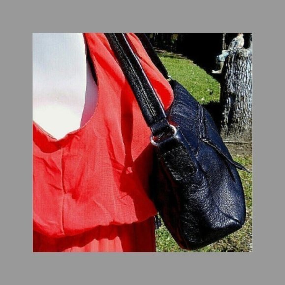 STONE MOUNTAIN‎ BLACK LEATHER PURSE - Picture 3 of 8